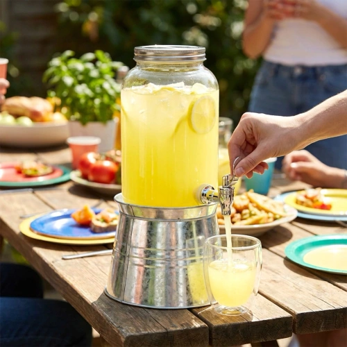 Słój do napojów z kranikiem i stojakiem 3,2 l