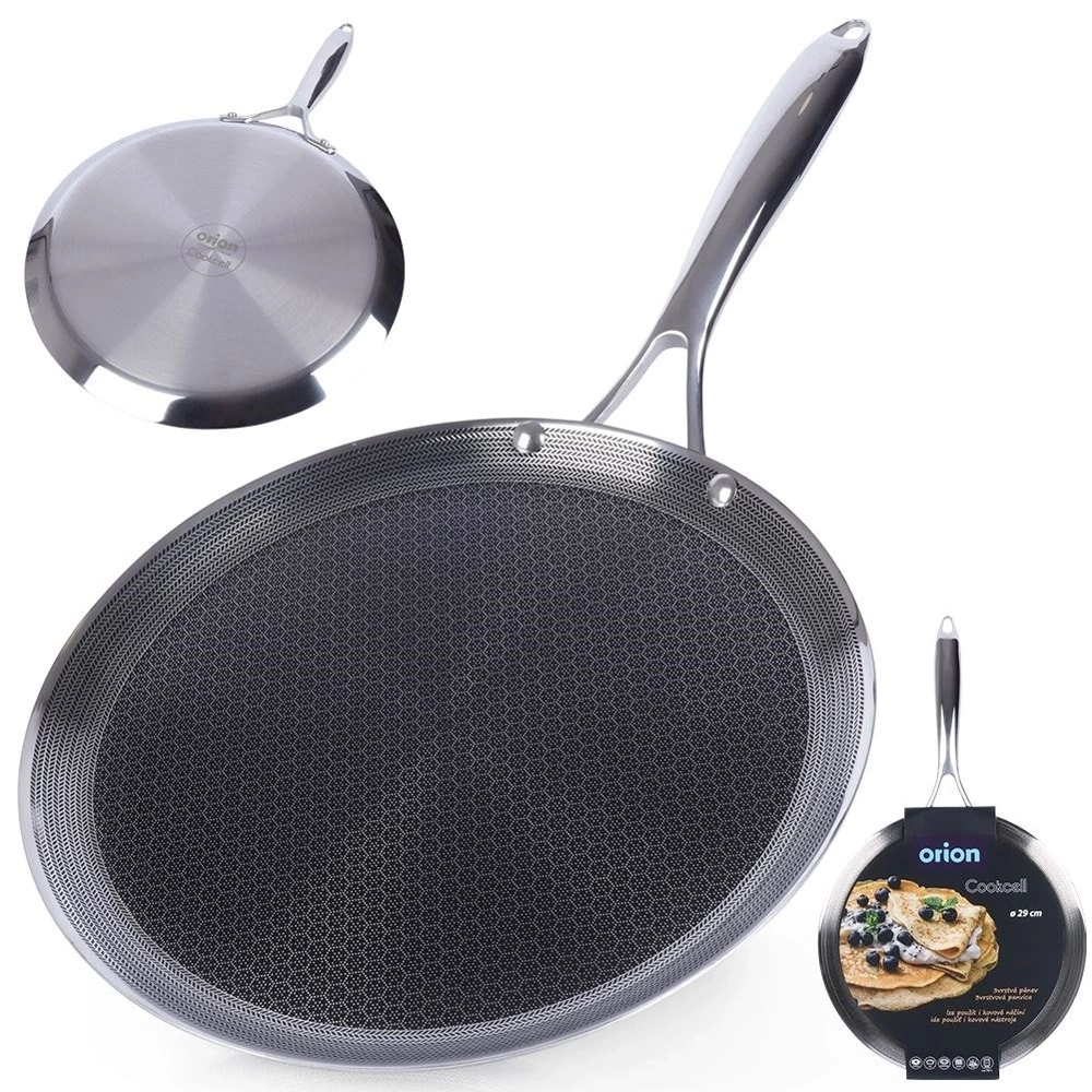 Patelnia do naleśników stalowa COOKCELL 29 cm