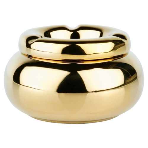 Popielniczka dolomit złota okrągła 11 cm