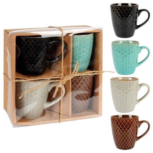 Kubki ceramiczne 250 ml 4 szt.