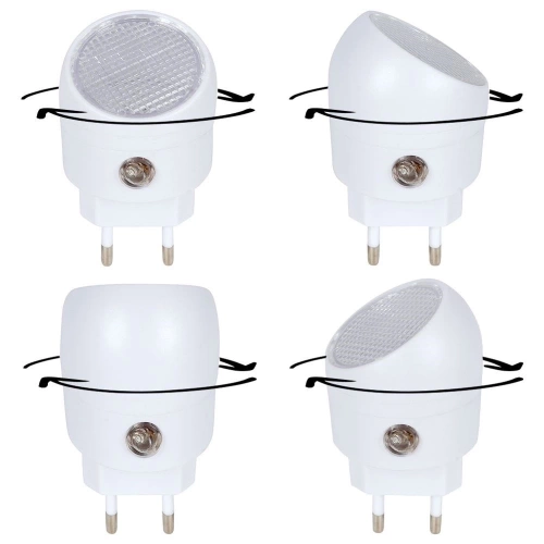 Lampka nocna LED do kontaktu z czujnikiem zmierzchu biała