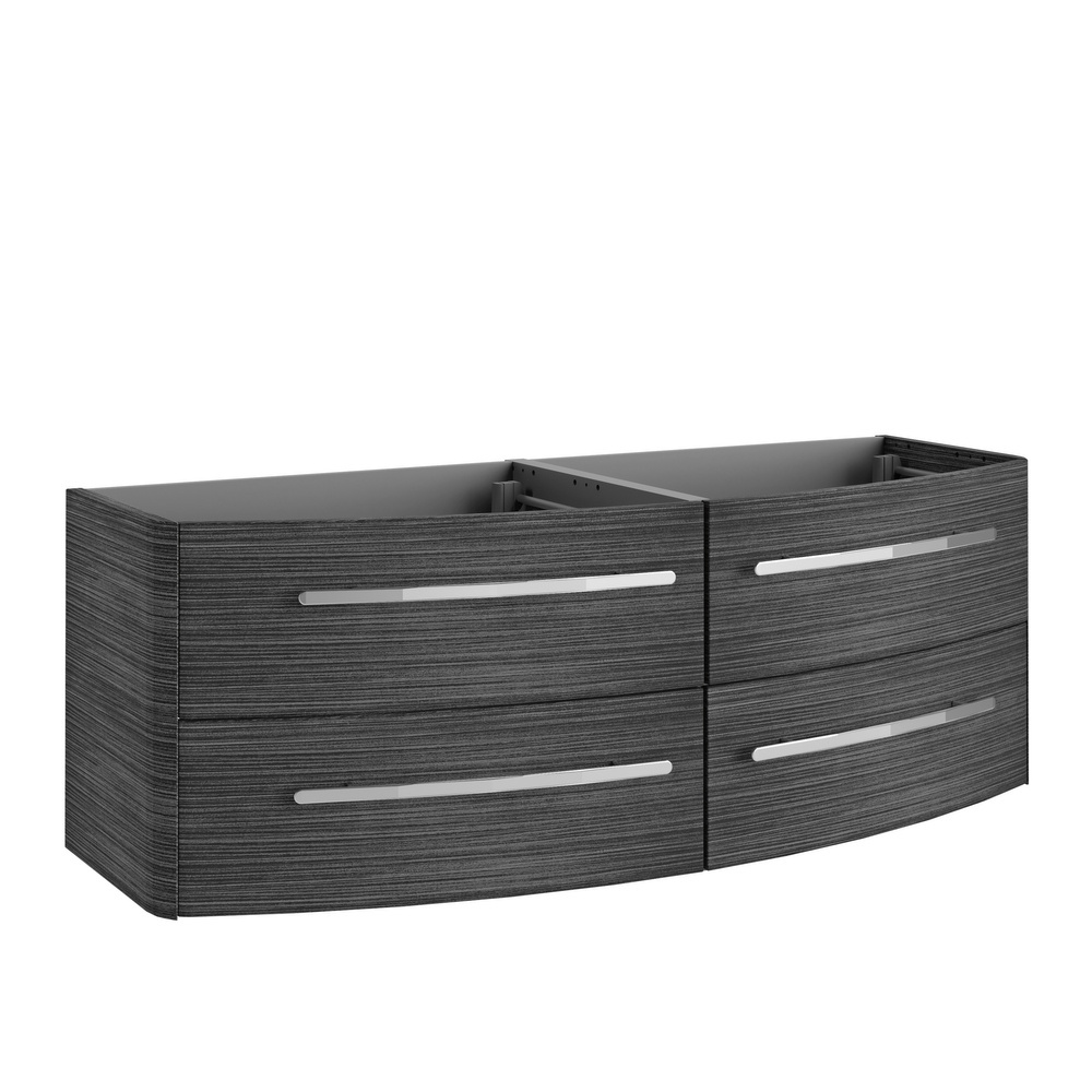 Szafka łazienkowa ciemny dąb 4-szufladowa 137,2 cm LANZET Classico
