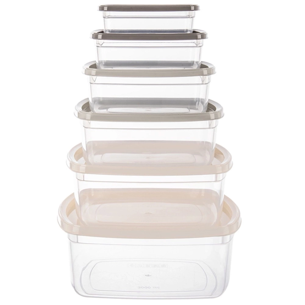 Pojemniki na żywność z pokrywką 6 szt.