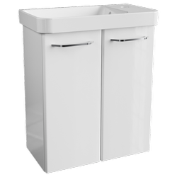 Dwudrzwiowa szafka z umywalką ceramiczną biały Milano Fackelmann