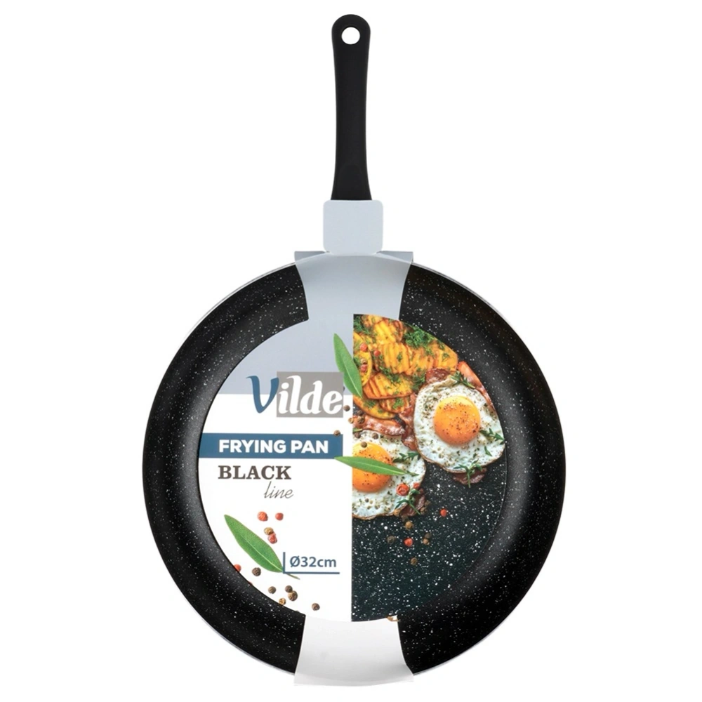 Patelnia granitowa BLACK LINE 32 cm