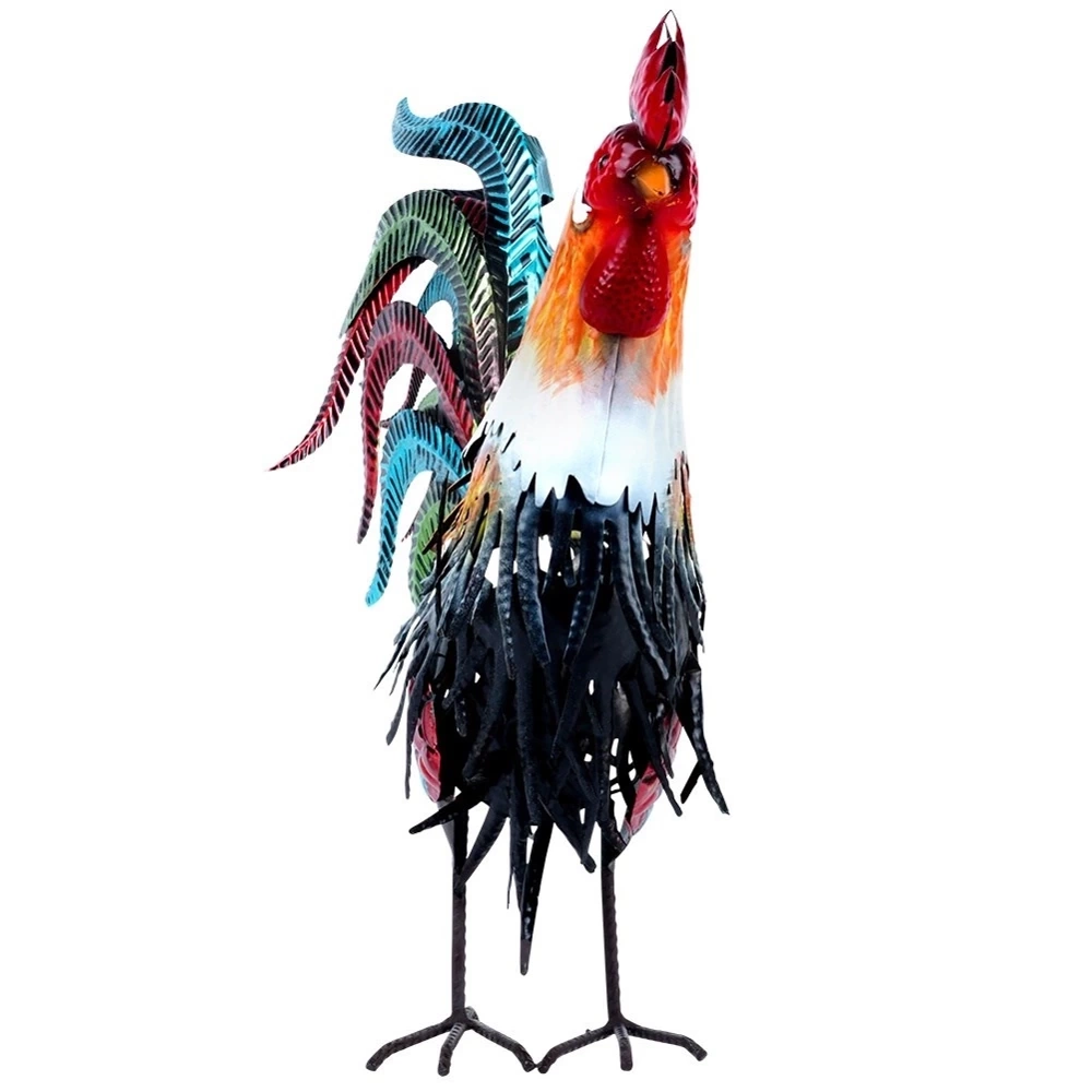 Figurka ogrodowa metalowa kogut 39x12x40 cm