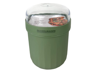 Musli to go Becher z łyżką, 500ml, zielony FACKELMANN