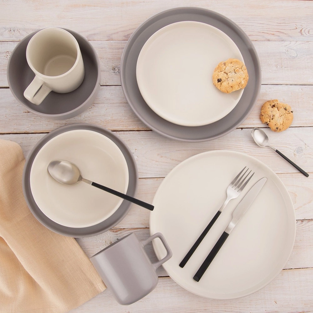 Miseczka ceramiczna szara SKANDI 16 cm, 830 ml