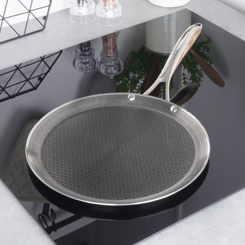 Patelnia do naleśników stalowa COOKCELL 29 cm