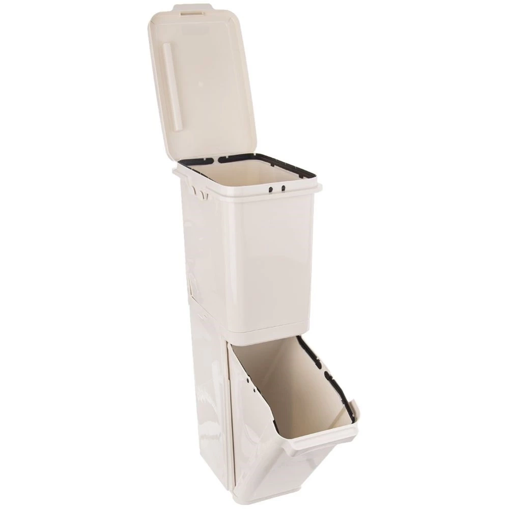 Kosz do segregacji odpadów plastikowy 2x17,5 l