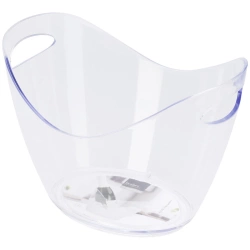 Wiaderko do lodu plastikowe przezroczyste 4 l