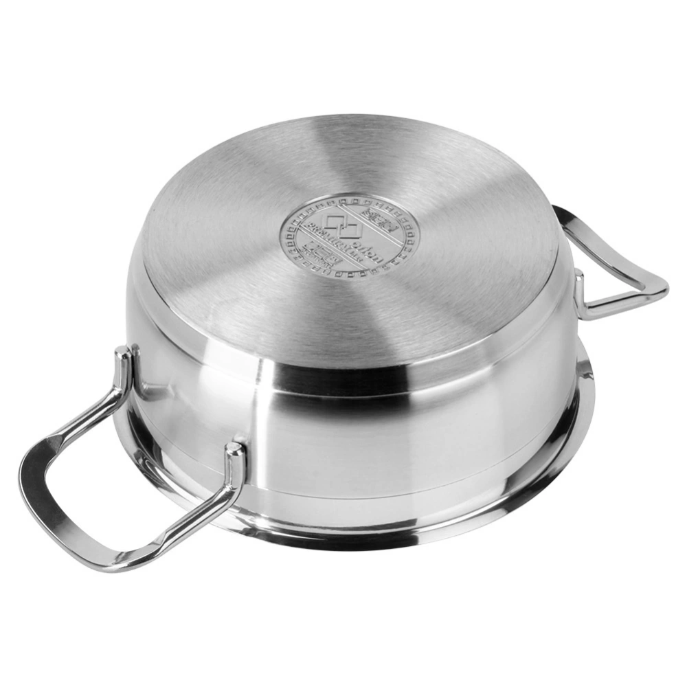 Garnek stalowy z pokrywką ANETT 16 cm, 1,2 l