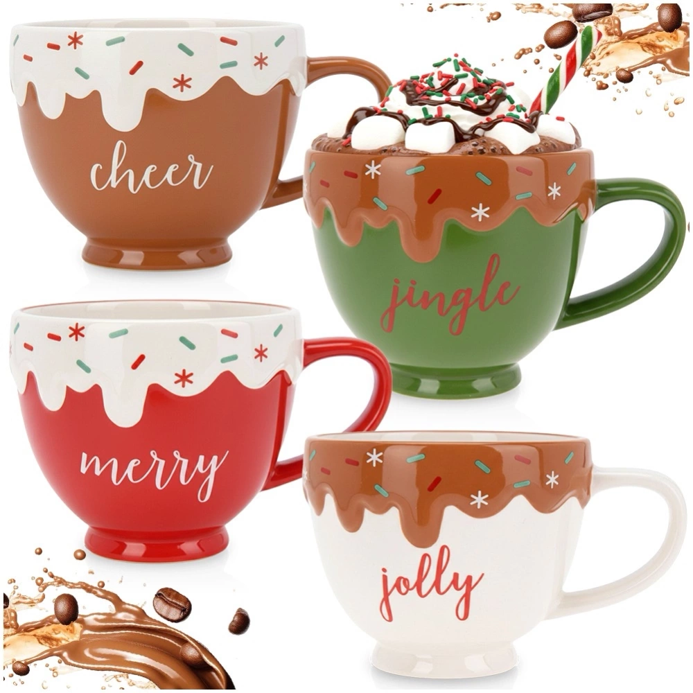 Kubki ceramiczne 420 ml 4 szt.