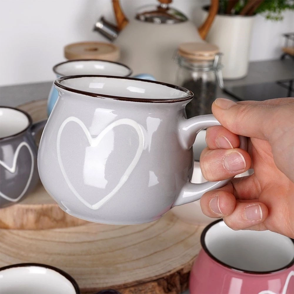 Kubki ceramiczne 320 ml 6 szt.