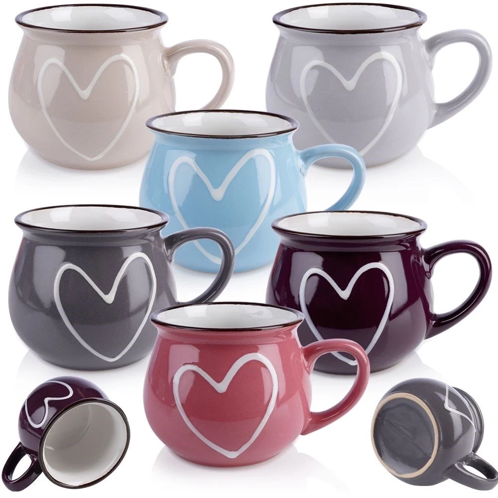 Kubki ceramiczne 320 ml 6 szt.