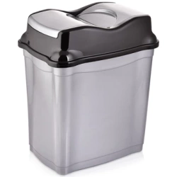 Kosz na śmieci plastikowy szary 28 l