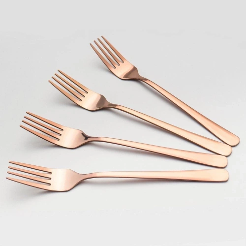 Zestaw sztućców stalowy czarny dla 4 osób 16 el.