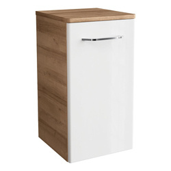 Szafka łazienkowa dolna wisząca sękaty dąb + biały Milano 84235