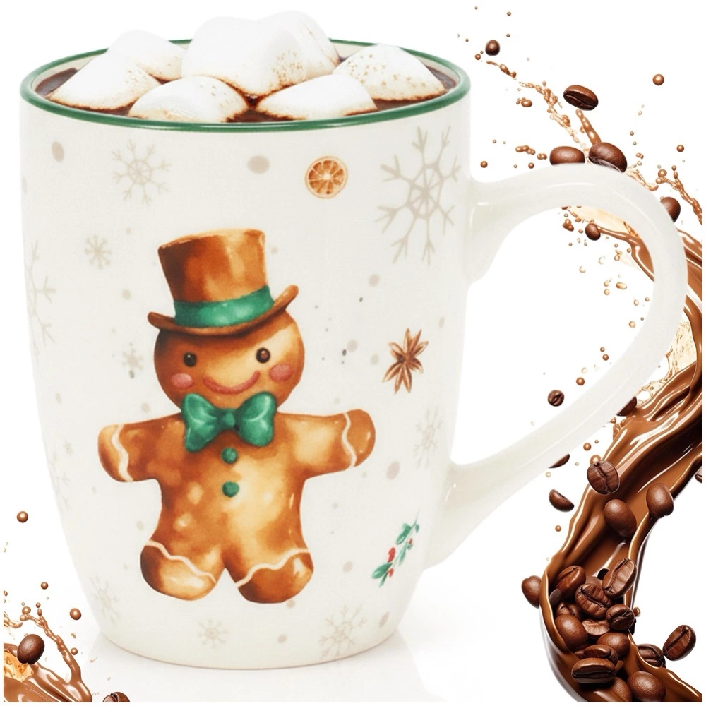 Kubek porcelanowy piernikowy ludzik 320 ml