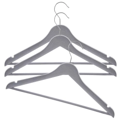 Wieszaki na ubrania szare obrotowe 42,5x24 cm 3 szt.