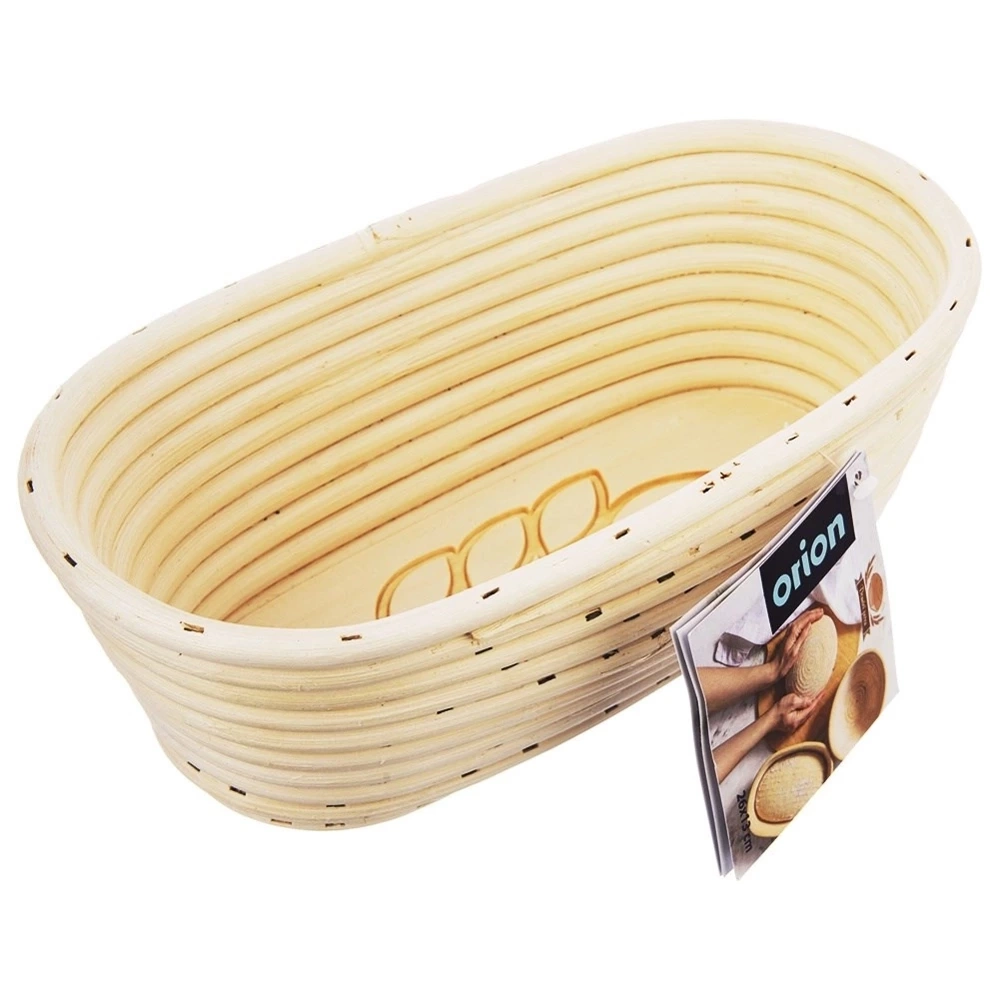 Koszyk do wyrastania ciasta na chleb rattanowy 1 kg / 26x13x9 cm
