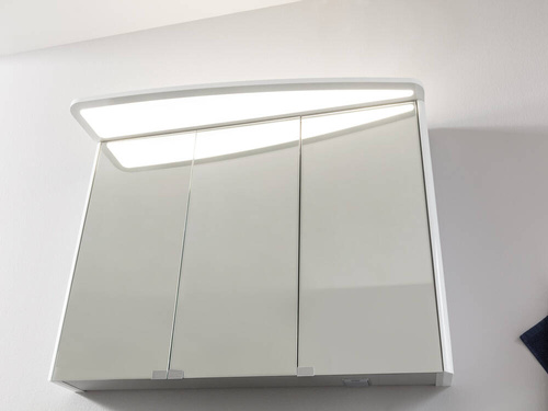 Szafka lustrzana 104,8 cm z kolekcji Classico w kolorze grafitowym z oświetleniem LED