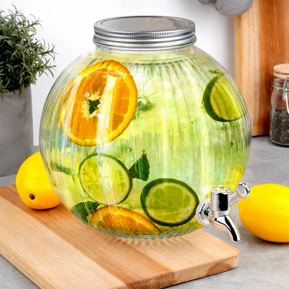 Słój do napojów z kranikiem szklany 5,5 l