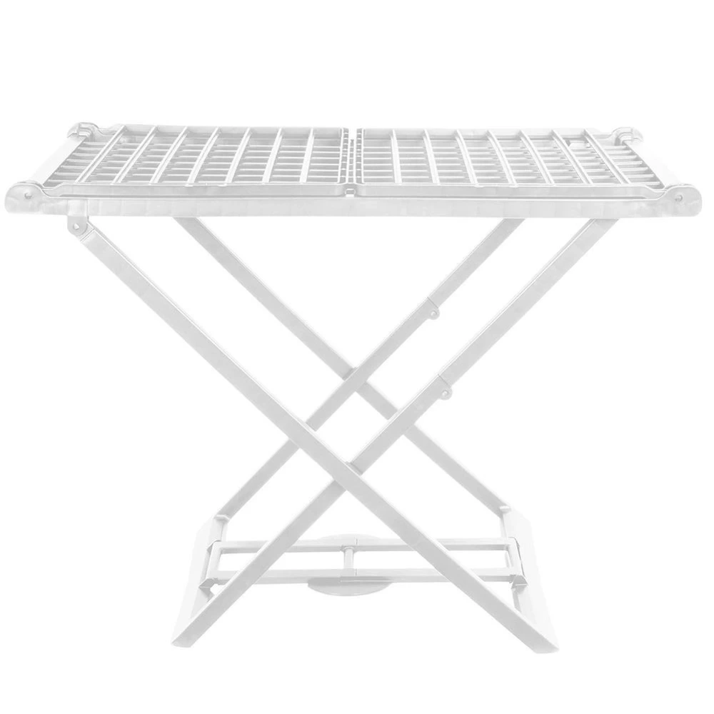 Suszarka na pranie biała rozkładana XXL 208 cm
