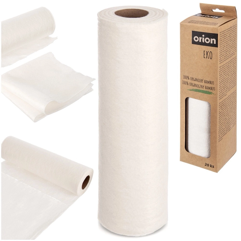 Ścierki kuchenne na rolce bambusowe EKO 20 szt.