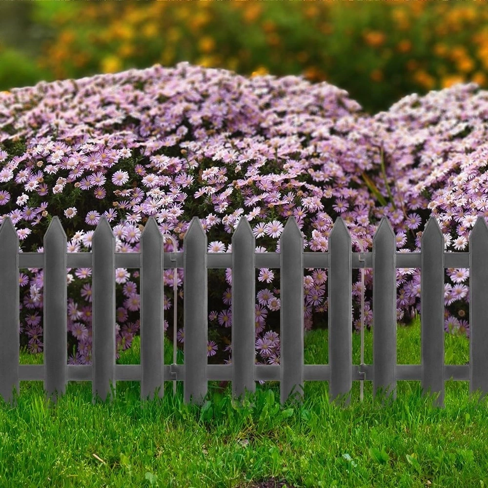 Płotek ogrodowy grafitowy 30x30 cm 10 szt.