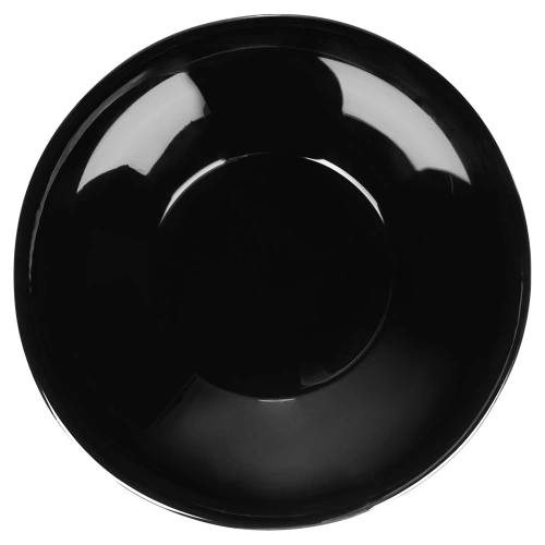 Talerze obiadowe głębokie szklane czarne 21,5 cm, 400 ml 6 szt.