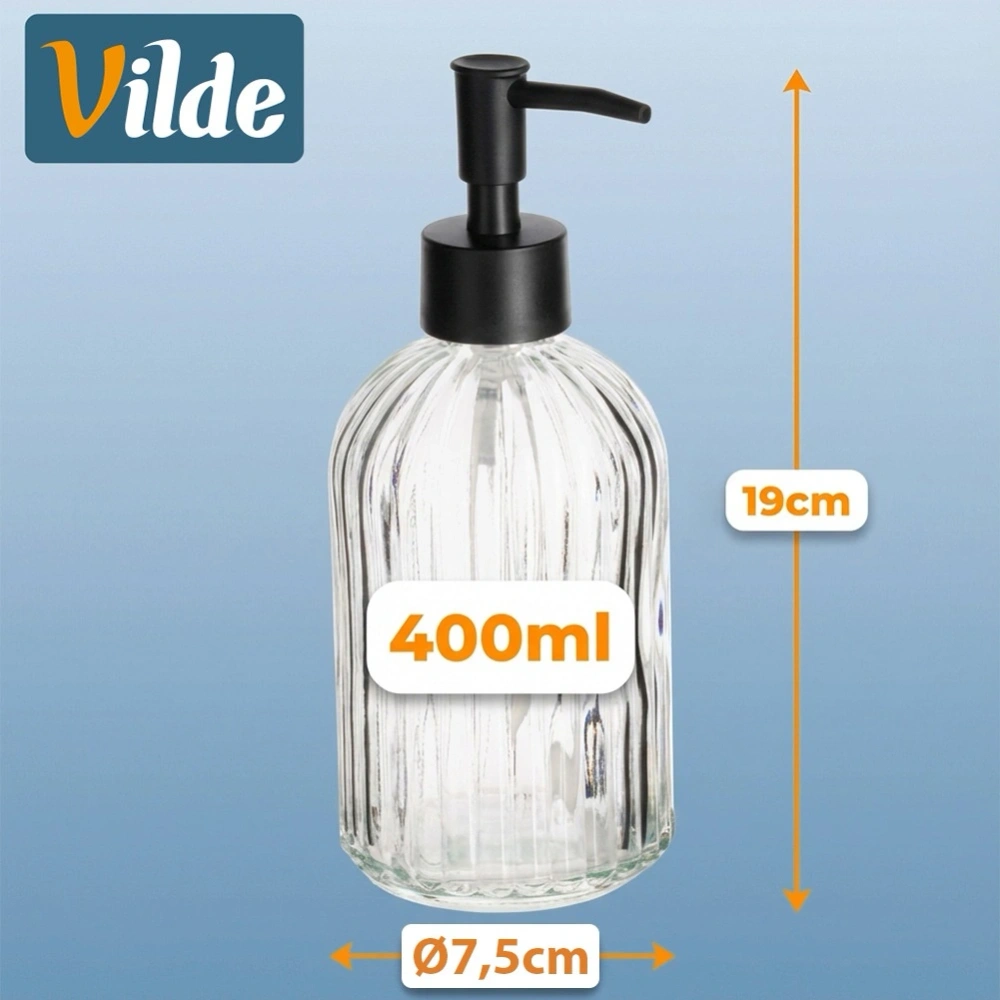 Dozownik do mydła szklany 400 ml