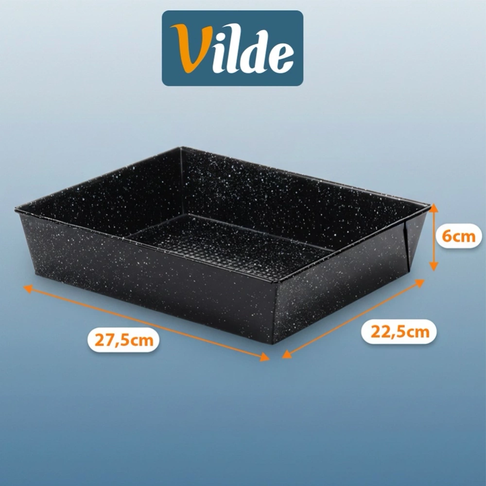 Forma do pieczenia granitowa 27,5x22,5x6 cm