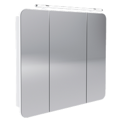 Szafka lustrzana 3D LED 89,9 cm z kolekcji Milano biała Fackelmann 84273