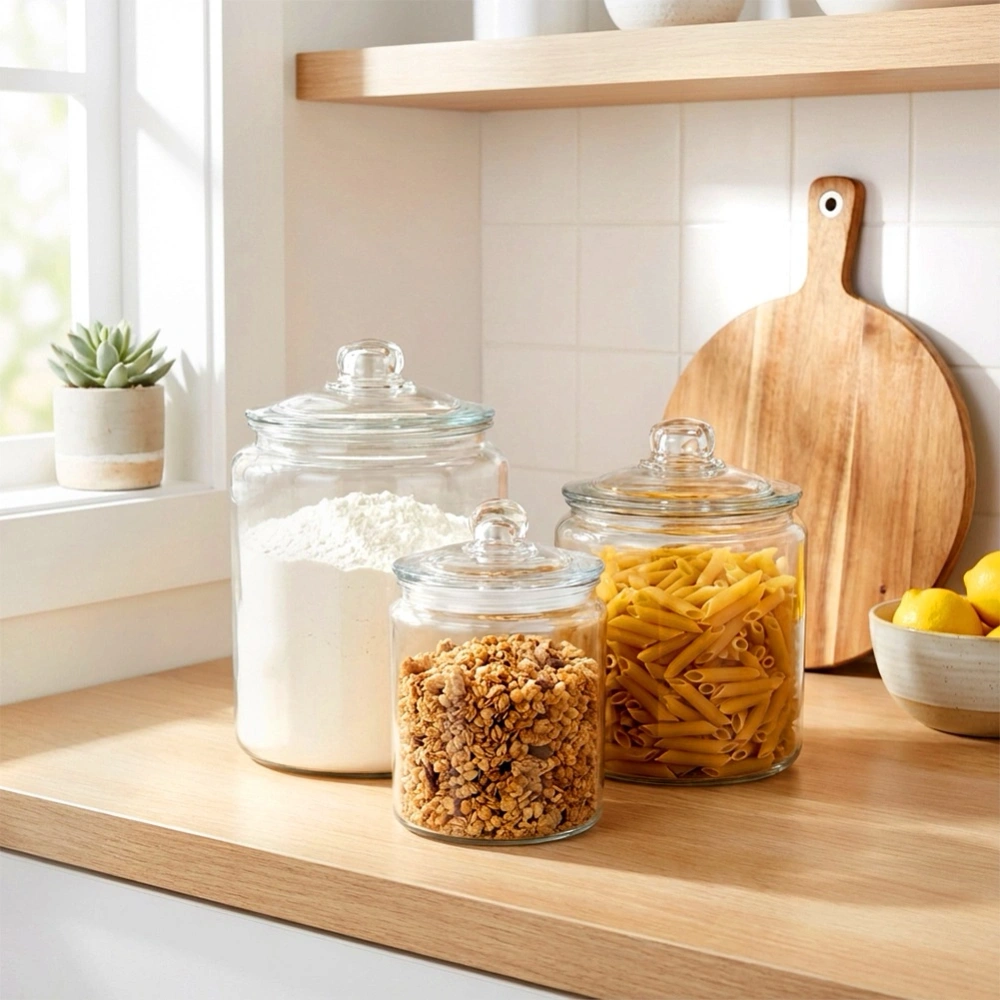 Pojemnik szklany z pokrywką i uszczelką 6 l