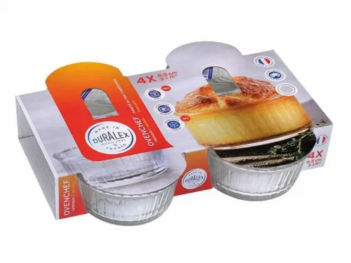 Miseczka żaroodporna DURALUX Rameqin 8,5 cm 130 ml 4 szt. przeźrocz Duralex
