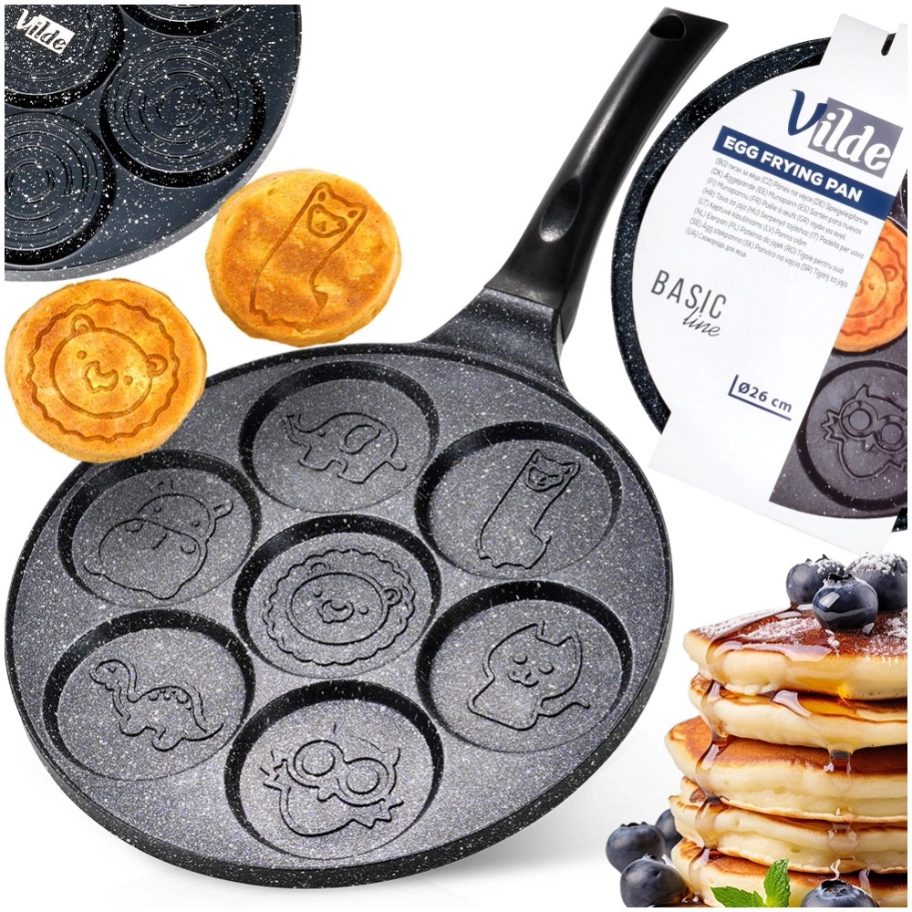 Patelnia do jajek granitowa 7 otworów BASIC LINE 26 cm