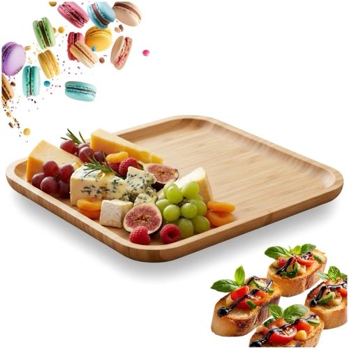 Taca do serwowania drewniana 30x30 cm