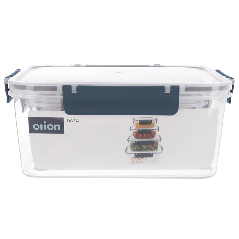 Pojemniki na żywność z pokrywką i uszczelką 4 szt.