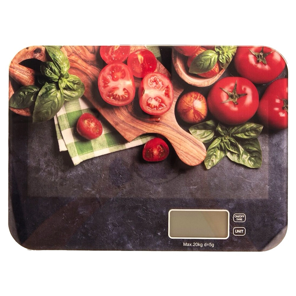 Waga kuchenna szklana elektroniczna płaska 20 kg