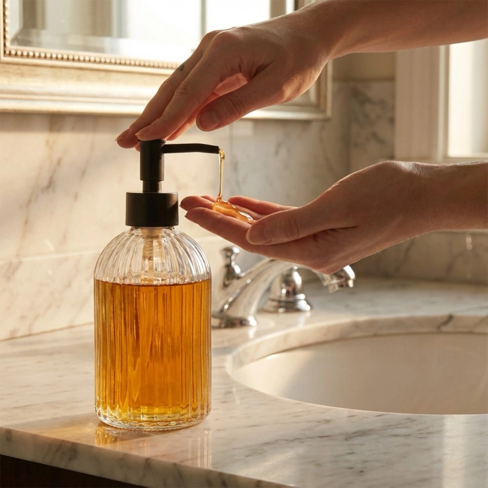 Dozownik do mydła szklany 400 ml