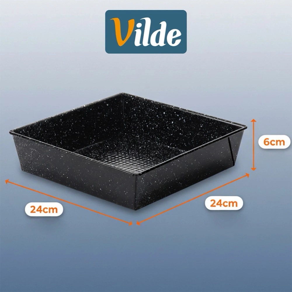 Forma do pieczenia granitowa 24x24x6 cm