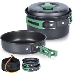 Naczynia turystyczne aluminiowe 500 / 900 ml 2 el.