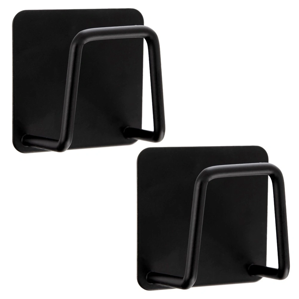 Haczyk wieszak samoprzylepny czarny BLACK 4,8x4,8 cm 2 szt.