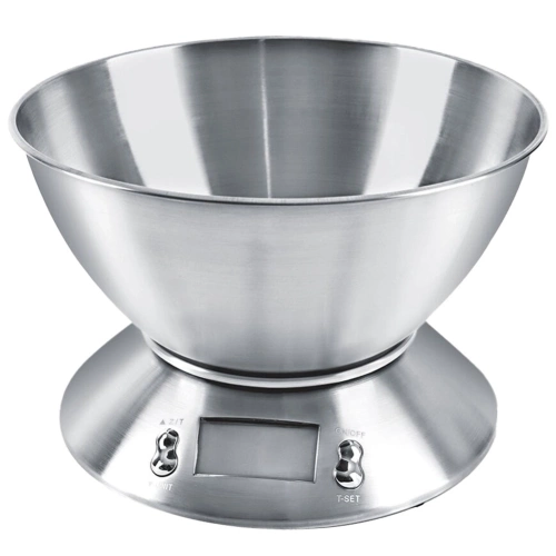 Waga kuchenna stalowa z misą elektroniczna 5 kg, 2,2 l