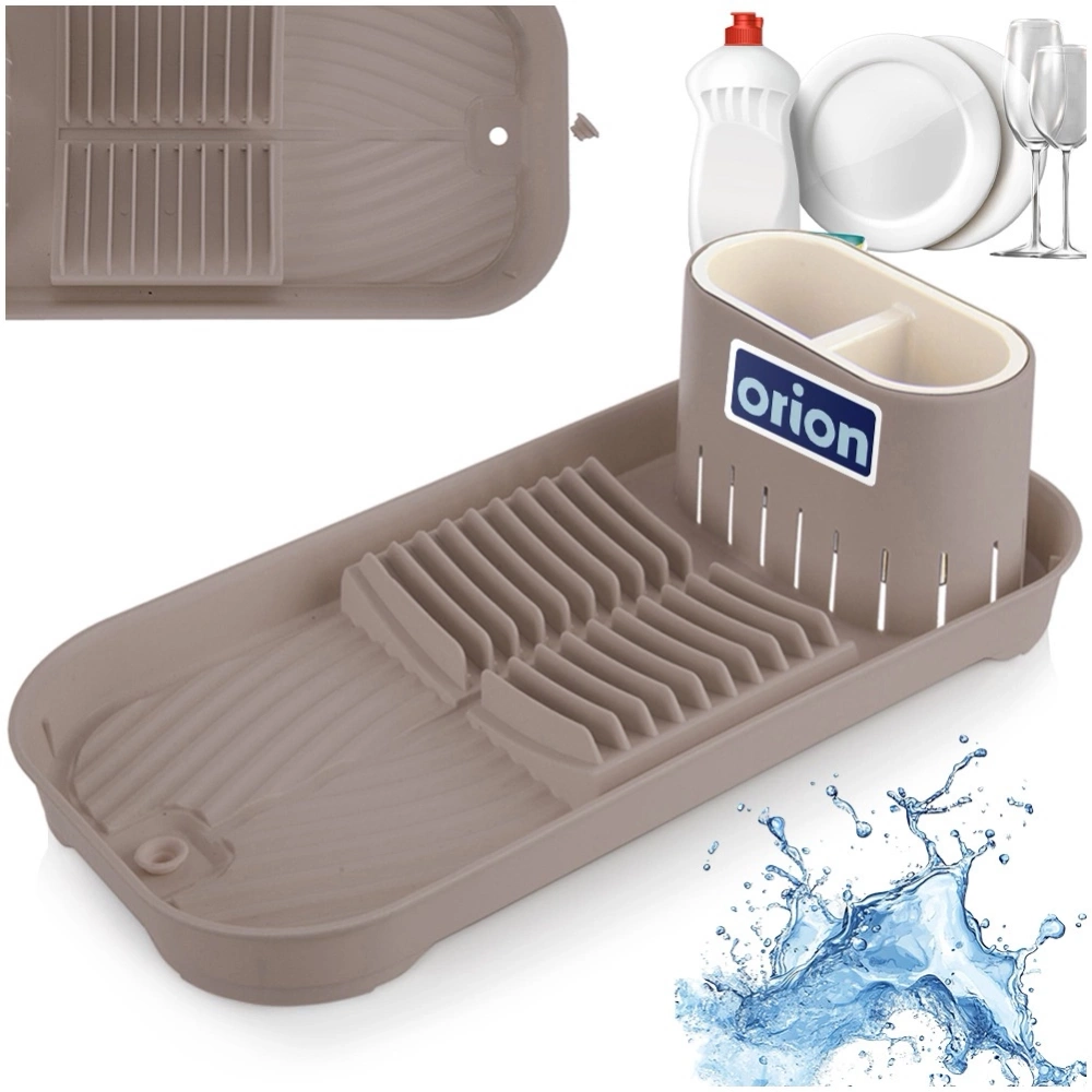 Suszarka na naczynia brązowa 39x19,5x11 cm