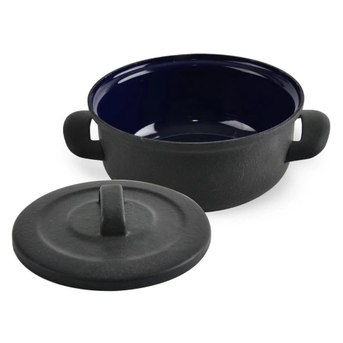 Garnek emaliowany z pokrywką 20 cm, 3 l