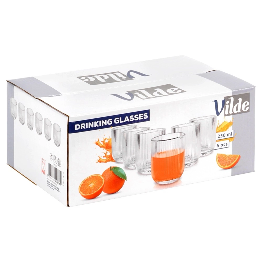 Szklanki 250 ml 6 szt.