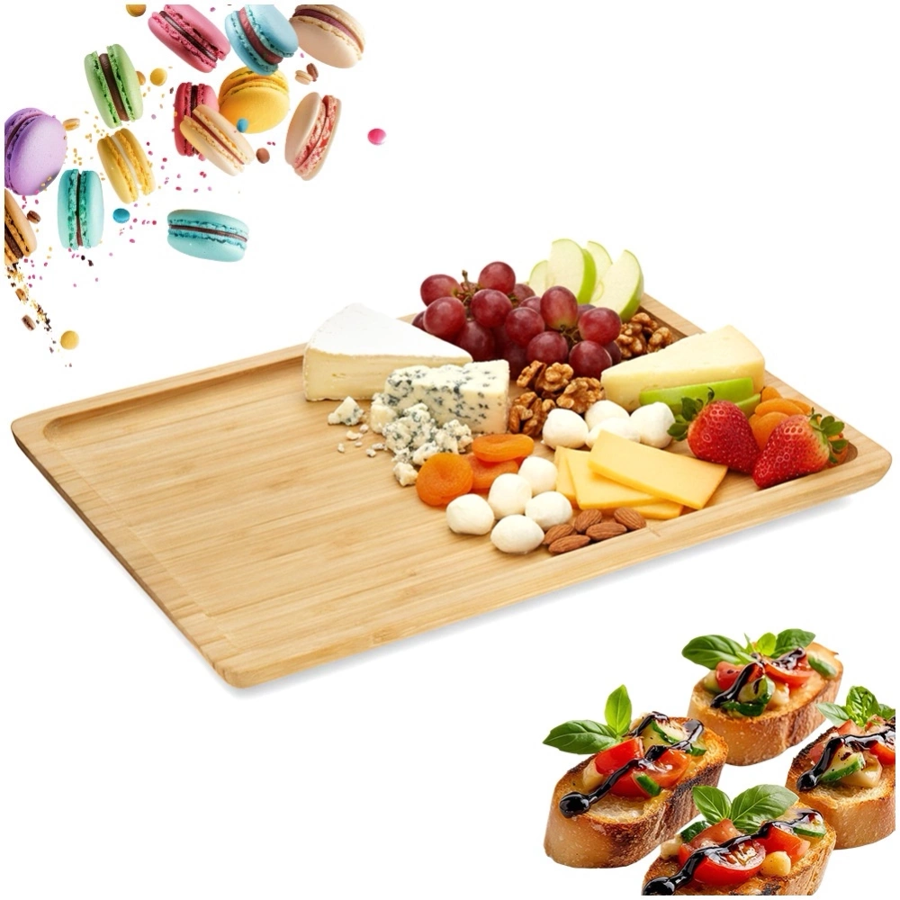 Taca do serwowania bambusowa 33x23 cm