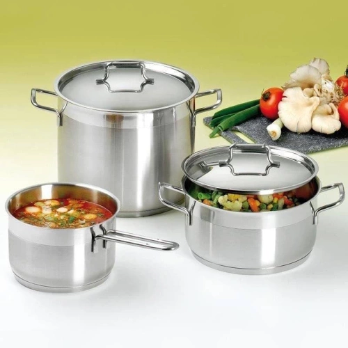 Garnek stalowy z pokrywką ANETT 16 cm, 2,3 l